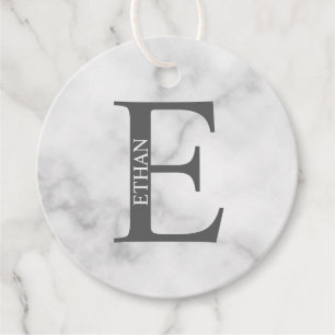 Personalisiertes Monogramm und Name Geschenkanhänger