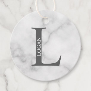 Personalisiertes Monogramm und Name Geschenkanhänger