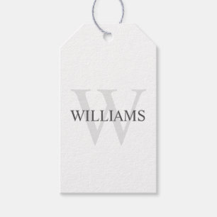 Personalisiertes Monogramm und Name Geschenkanhänger