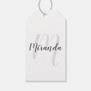 Personalisiertes Monogramm und Name Geschenkanhänger