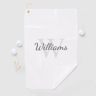 Personalisiertes Monogramm und Name Golfhandtuch