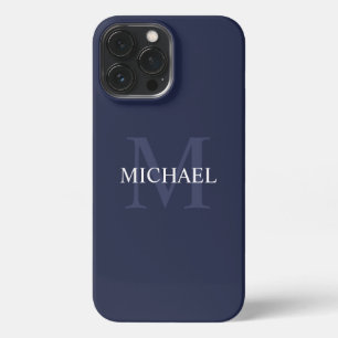 Personalisiertes Monogramm und Name iPhone 13 Pro Max Hülle