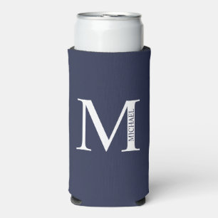 Personalisiertes Monogramm und Name kann gefärbt w Selters Dosenkühler