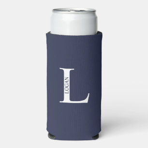 Personalisiertes Monogramm und Name kann gefärbt w Selters Dosenkühler