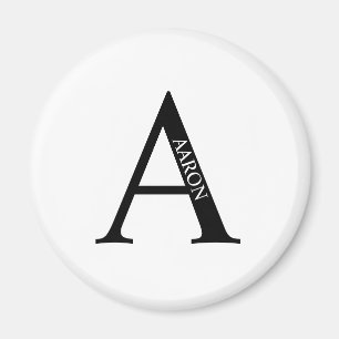Personalisiertes Monogramm und Name-Magnet Magnet