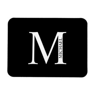 Personalisiertes Monogramm und Name-Magnet Magnet