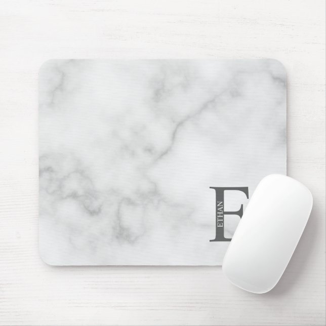 Personalisiertes Monogramm und Name Maus-Pad Mousepad (Mit Mouse)
