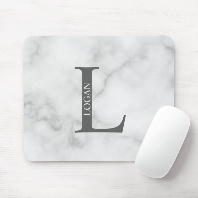 Personalisiertes Monogramm und Name Maus-Pad Mousepad (Mit Mouse)