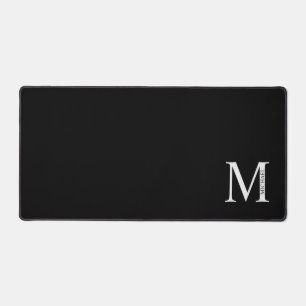 Personalisiertes Monogramm und Name Maus-Pad Schreibtischunterlage