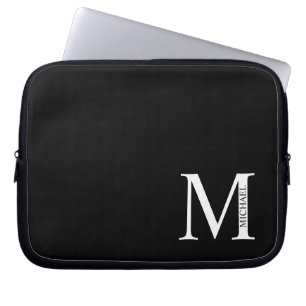 Personalisiertes Monogramm und Name Notebook-Sieb Laptopschutzhülle