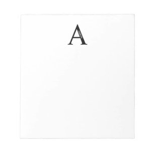 Personalisiertes Monogramm und Name Notepad Notizblock