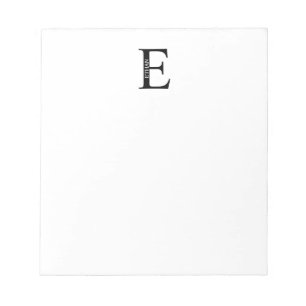 Personalisiertes Monogramm und Name Notepad Notizblock