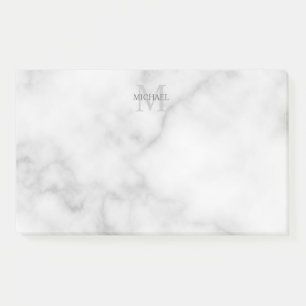 Personalisiertes Monogramm und Name Notepad Post-it Klebezettel