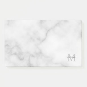 Personalisiertes Monogramm und Name Notepad Post-it Klebezettel