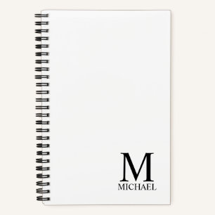 Personalisiertes Monogramm und Name Notizbuch