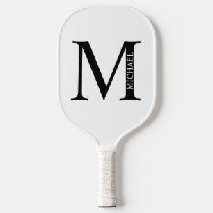 Personalisiertes Monogramm und Name Pickleball Schläger