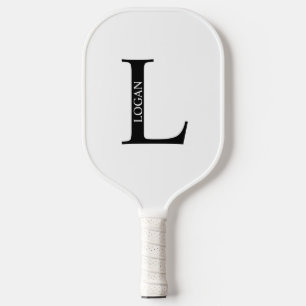 Personalisiertes Monogramm und Name Pickleball Schläger