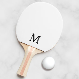 Personalisiertes Monogramm und Name Ping Pong Padd Tischtennis Schläger