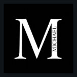 Personalisiertes Monogramm und Name-Poster Poster<br><div class="desc">Personalisiert Monogram und Name Design zeichnen sich durch personalisierte Monogramme und Namen im klassischen Serif-Schriftart-Stil aus. Perfekt als Wohngestaltungen,  Hauswärme Geschenke,  Feriengeschenke für Familien,  Neuvermählte und mehr.</div>