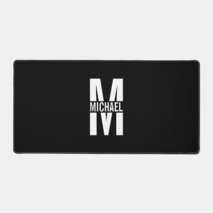 Personalisiertes Monogramm und Name Schreibtischunterlage