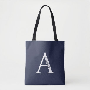 Personalisiertes Monogramm und Name Totbeutel Tasche