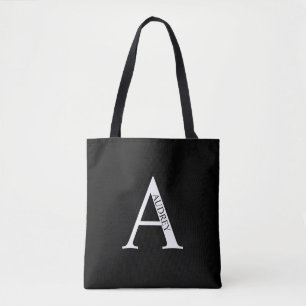 Personalisiertes Monogramm und Name Totbeutel Tasche