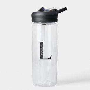 Personalisiertes Monogramm und Name Trinkflasche