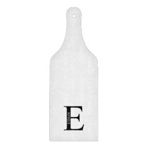 Personalisiertes Monogramm und Namens-Schneidbrett Schneidebrett