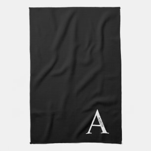 Personalisiertes Monogramm und Namenshandtuch Geschirrtuch