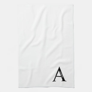 Personalisiertes Monogramm und Namenshandtuch Geschirrtuch