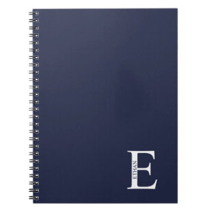 Personalisiertes Monogramm und NamensNotebook Notizblock