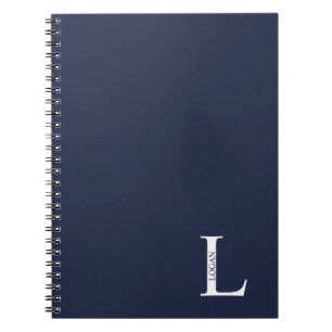 Personalisiertes Monogramm und NamensNotebook Notizblock