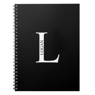 Personalisiertes Monogramm- und Namensnotizbuch Notizblock
