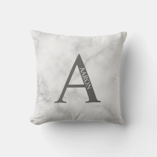 Personalisiertes Monogramm und Namenspatzen Kissen