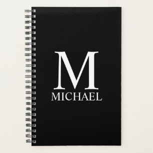 Personalisiertes Monogramm und Namensplaner Planer