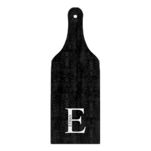 Personalisiertes Monogramm und Namenszuschnitt Schneidebrett