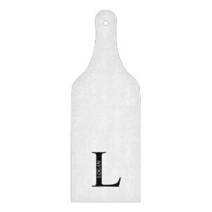 Personalisiertes Monogramm und Namenszuschnitt Schneidebrett