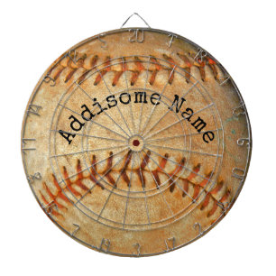 Personalisiertes Monogramm Vintage Baseball Dartscheibe