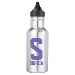 Personalisiertes Monogramm Wasser Flasche   Sportg Edelstahlflasche
