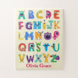 Personalisiertes Monster ABC Albern Alphabet Monst<br><div class="desc">Personalisiertes Monster ABC Albern Alphabet Monster Puzzle. Adorable Monster in Form aller Buchstaben des Alphabets. Niedliches Geschenk für die Vorschule,  den Kindergarten oder das Kind des Lehrers.</div>