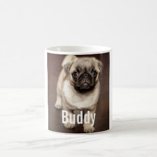 Personalisiertes Mops-HundeFoto und Ihr Kaffeetasse