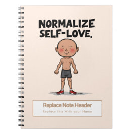 Personalisiertes Motivationsnotizbuch Notizblock