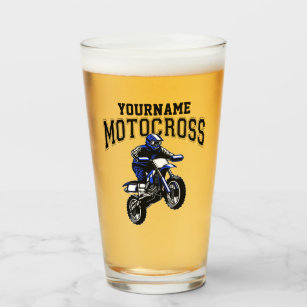 Personalisiertes Motocross Dirt Bike Racing  Glas