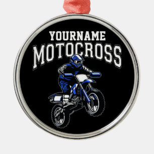 Personalisiertes Motocross Dirt Bike Racing Ornament Aus Metall