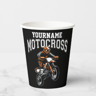 Personalisiertes Motocross Dirt Bike Racing Pappbecher