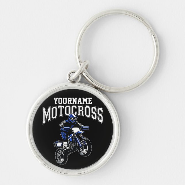 Personalisiertes Motocross Dirt Bike Racing Schlüsselanhänger (Vorne)