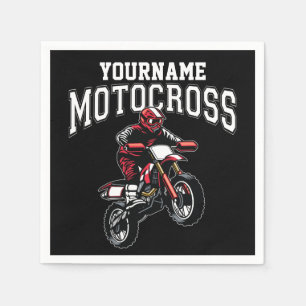 Personalisiertes Motocross Dirt Bike Racing Serviette