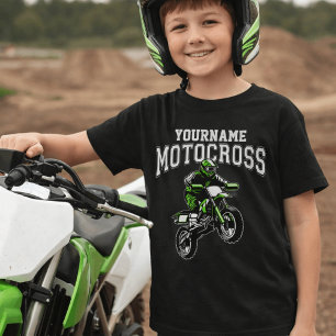 Personalisiertes Motocross Dirt Bike Racing T-Shirt