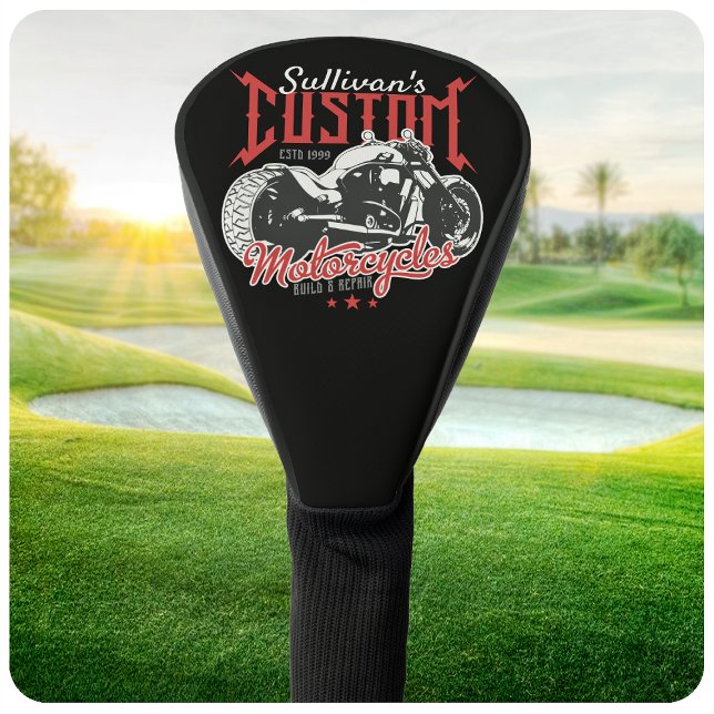 Personalisiertes Motorrad Big Bad Biker Garage Golf Headcover (Von Creator hochgeladen)