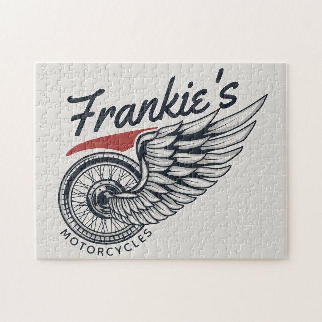 Personalisiertes Motorrad-Fliegerradgeschäft (Horizontal)